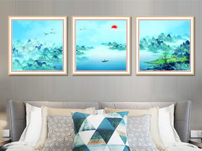 現(xiàn)代簡約小清新中式水墨山水北歐風(fēng)景裝飾畫設(shè)計(jì)素材與高清PSD模板下載指南